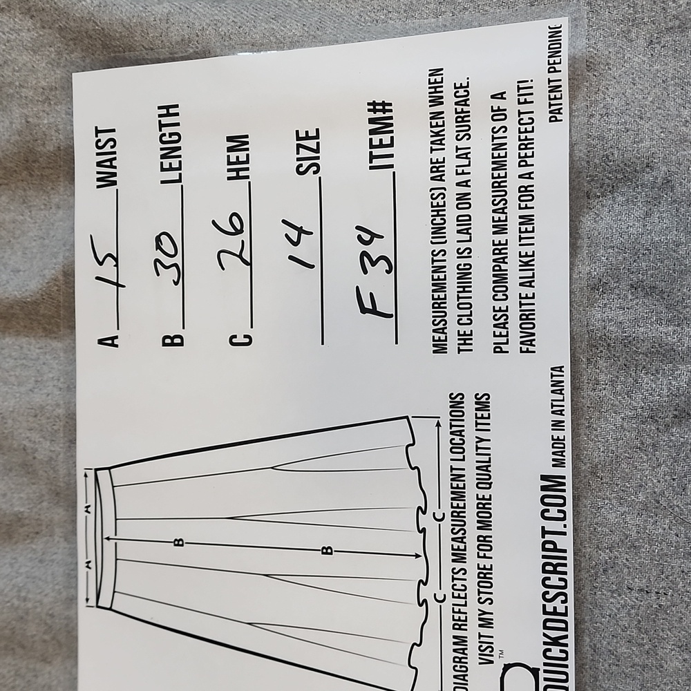Vintage size 14 light gray wool blend a line skirt - Picture 10 of 10